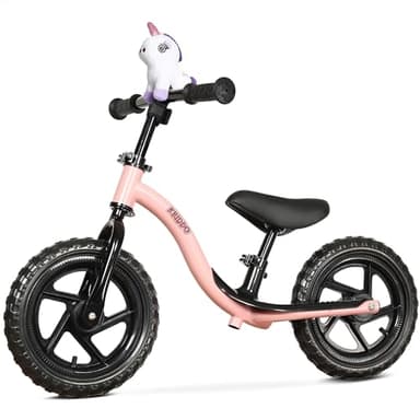 KRIDDO Toddler Balance Bike 2 Year Old, Age 24 Months to 5 Years Old, Early Learning Interactive Push Bicycle with Steady Balancing, Gift Bike for 2-5 Boys Girls, Pink