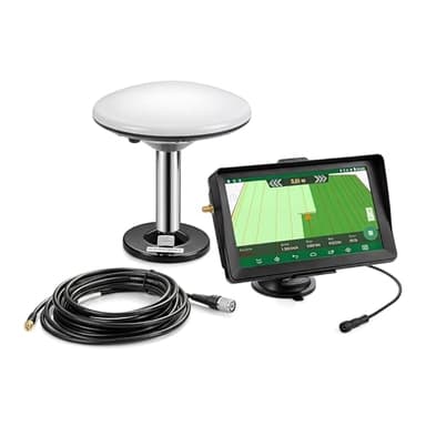 Tractor GPS Navigator, 7-inch High-Precision Agricultural Gnss Navigator, Precision Farming GPS Guidance System for Spraying, Ploughing, Seeding with Automatic Positioning