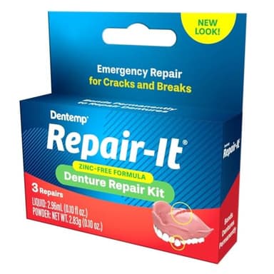 Dentist On Call Repair-It Denture Repair Kit, Zinc Free 1 kit