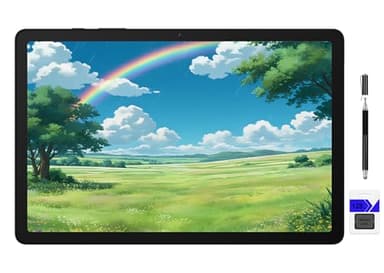 Samsung Galaxy Tab A9+ 11 inch (256GB) Android WiFi Tablet, Big Screen, Quad Speakers, Upgraded Chipset, Multi Window Display, Slim, Light, Durable Design, Graphite with 128GB Memory Card