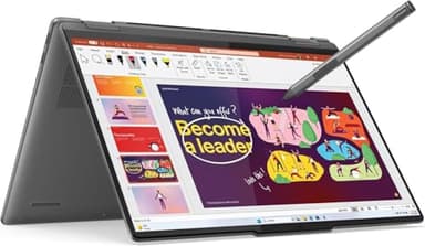 Lenovo Yoga 7i 2-in-1 Laptop with Intel Core Ultra 7 256V Processor, 14” WUXGA OLED 100%DCI-P3 HDR 500 TB Touch Display, 16GB Memory, 1TB SSD, 5MP IR Cam, Yoga Pen, Wi-Fi 7, FP Reader, and Win 11 Pro