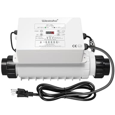 Salt Chlorine Generator, Westaho Pool Salt System for Inground Pools up to 40,000 Gallons, USA Titanium Cell (10,000-Hour Lifespan), Built-in Power Supply, 1.4 lb CL Output