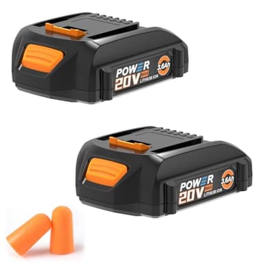 Koedsion 3600 mAh WA3525 20V Battery Replacement for Worx Battery 20V Power Share Max 20V Lithium-ion Battery Compatible with Worx 20V Battery WA3575 WA3520 WA3669 WG151s WG891 Leaf Blower Tools