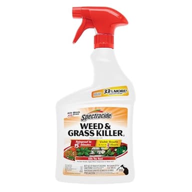 Spectracide Weed & Grass Killer 2, Use On Driveways, Walkways and Around Trees and Flower Beds, 32 fl Ounce Spray