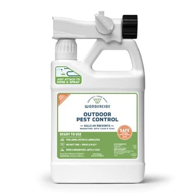 Wondercide - Outdoor Pest Control Spray with Natural Essential Oils - Mosquito, Ant, Insect Repellent, Treatment, Killer - Safe Around Pets Kids 32 oz