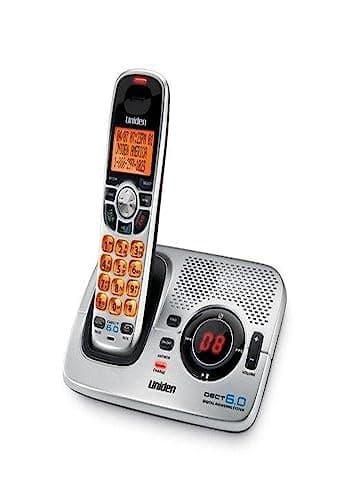 Uniden DECT1580 DECT 6.0 Silver Cordless Digital Answering System with Caller ID