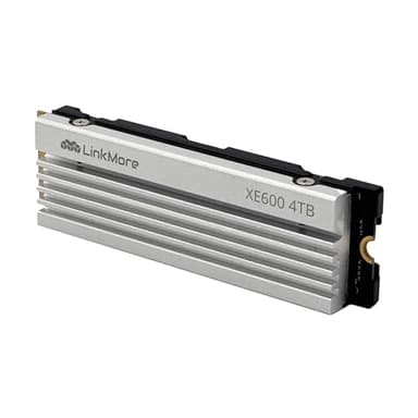 LinkMore XE600 4TB M.2 2280 SSD, PCIe Gen4 NVMe Internal Gaming Solid State Drive with Heatsink, Up to 7200 MB/s, Compatible with PlayStation 5, PS5