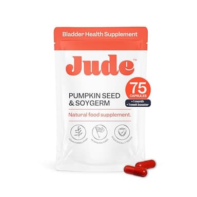 Jude Bladder Control Supplements for Women | Overactive Bladder Support Pills to Reduce Leakage and Incontinence | Day and Night Tablets with Go Less for Frequent Urination, Nocturia, OAB | 75 Count