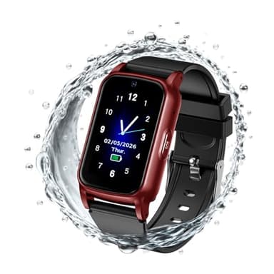 4G Smart Watch for Seniors, Elderly GPS Watch with Fall Detection & SOS, Video Call, Heart Rate/Sleep Monitor, IP67 Waterproof Fitness Tracker, No Monthly Fee Smartwatch Compatible with iPhone Android