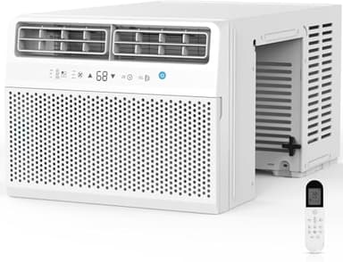 COWSAR 12,000 BTU Window Air Conditioner, Saddle Mount AC Unit Cools Up to 500 Sq.Ft, 3-in-1 with Cool/Dehumidifier/Fan, 24H Timer, Quiet Operation, Energy Saving, Easy Install, White