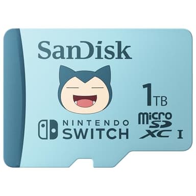 SANDISK 1TB microSDXC Card Licensed for Nintendo Switch, Pokémon Snorlax Edition, Made for Nintendo Switch, OLED, and Lite - SDSQXAO-1T00-GN6ZK,