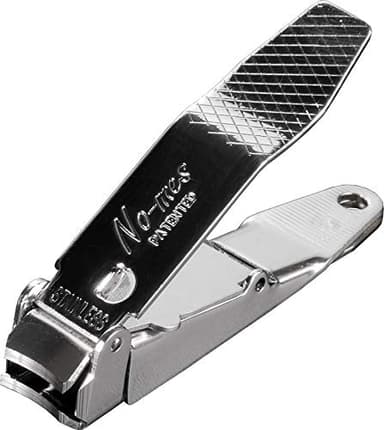 No-mes Fingernail Clipper, Catches Clippings, Built-in Nail File, Made in USA