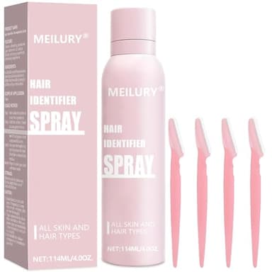 Hair Identifier Spray for Face Shaving,Moisturizing and Skin Care Dermaplaner Spray, Glow Reveal Face Spray for Face Dermaplaning, Peach Fuzz Remover for Women Face (1pc)