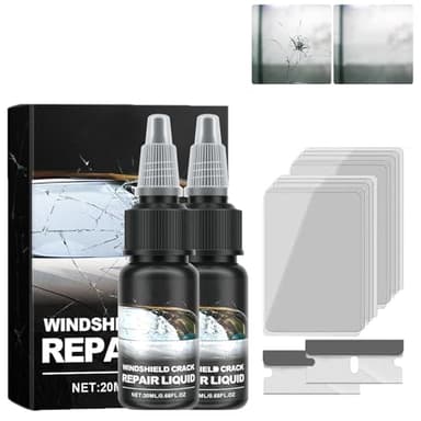 2PCS Crackfix Pro Kit Windshield Repair Kit for Chips and Cracks Windshield Crack Repair Kits