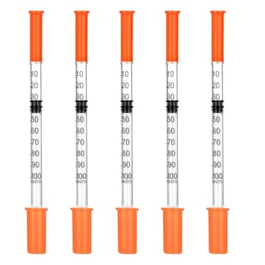 Lab Liquid Dispensing Supplies 31Ga 1.0 cc/mL-U-100,1/4" 6mm Individually Wrapped,30Pack