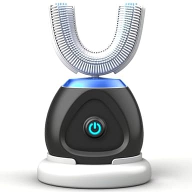 Xiarden Automatic U-Shaped Ultrasonic 360 Auto Toothbrush with Whitening Blue Light for Adults