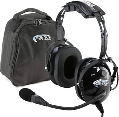 RA200 Aviation Pilot Headset for Student Pilots Flight Schools Flight Instructors Features Clear Hear Speakers Noise Canceling Microphone Foam Ear Seals Custom Fit Headband and Free Headset Bag