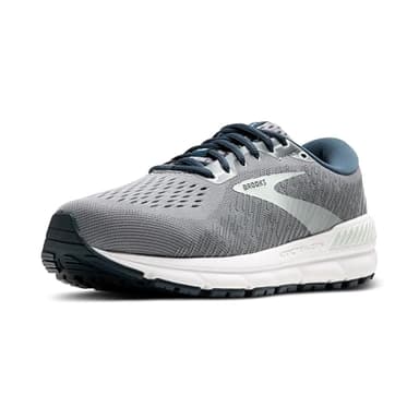 Brooks Women's Addiction GTS 15 Supportive Running Shoe - Grey/Navy/Aqua - 8.5 X-Wide
