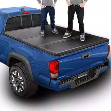 Lanotech Hard Solid TRI-FOLD Truck Bed Tonneau Cover Compatible with Jeep Gladiator 2020-2026 5ft，Only Fits Models Without Utility Track System