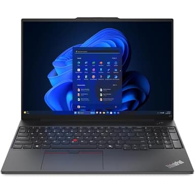 Lenovo ThinkPad E16 Gen 2 21M5000HUS 16" Business Laptop - WUXGA - Anti-Glare - AMD Ryzen 5 7535U (> Intel i7-1360P) - 16GB DDR5-256GB SSD - Fingerprint - Backlit - FHD Webcam - Win 11 Pro w/Copilot