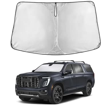 EcoNour Windshield Sunshade Compatible for GMC YukonXL 2021-2023 2024 2025, Sun Visor for Front Windshield & Window Sun Shade Cover, UV Heat Blocker & Protector, Car Accessories