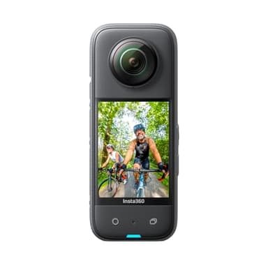 Insta360 X3-360 Action Camera with 5.7K 360 Active HDR Video, 4K Single-Lens Camera, Waterproof, FlowState Stabilization, 2.29" Touchscreen, AI Editing, for Motorcycle, Wintersports and Vlogging