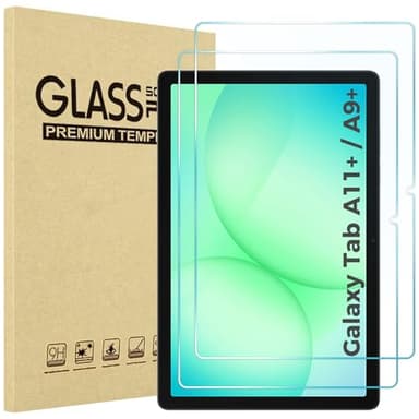 ProCase 2 Pack Screen Protector for Galaxy Tab A11 Plus 2025 / Tab A9 Plus 11 Inch 2023, HD Tempered Glass 9H Film Guard for Tab A11+ / A9+ 5G 11"