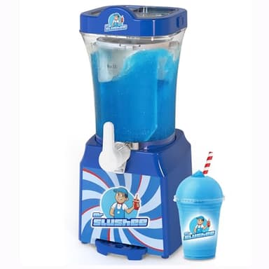 Mr Slushee Slushie Machine for home, New and Improved Countertop Slushy Maker for Kitchen, 34 fl oz, Ice Cold Frozen Slush Drink, Slushy Cup, Turns Your Favorite Sodas into Slushies.