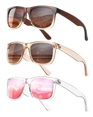 KALIYADI Womens-Sunglasses Polarized-Sunglasses for Women: Retro Trendy Sun Glasses With UV400 Protection for Driving Travel