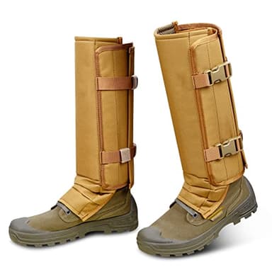 skiguard Snake Guard Snake Gaiters, Waterproof Snake Chaps for Lower Legs, Snake Bite Proof Guardz Gaiters, Snake Guardz Fit for Men & Women, Adjustable Size for Hunting Hiking and Farm