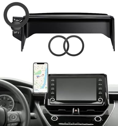 Car Phone Mount for 2019-2025 Toyota Corolla / 2019-2025 Toyota Corolla Hatchback / 2023-2025 Corolla Cross, Fits 8-Inch Touchscreen, for MagSafe Magnetic Car Phone Holder, Toyota Corolla Accessories