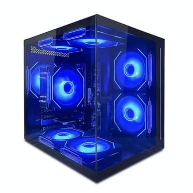 suevery Gaming Desktop Computer | 16G Memory | 512G SSD | AMD Ryzen5 5600GT | 6Core CPU Integration Radeon Vega Graphics | Wi-Fi Prebuilt Gamer Pc Ryzen5 5600GT (Black)