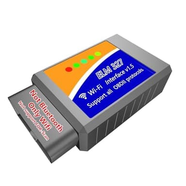 WiFi ELM327 OBD2 Adapter Scanner Reader for iOS iPhone and Android Phones OBD2 to WiFi OBD 2 ELM 327 Adapter Scanner Diagnostic Scan Tools OBDii ELM327 Interface Code Readers for Ford GM Chevy etc