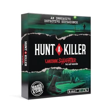 Hunt A Killer: Lakeside Slaughter – Immersive Murder Mystery Game for Fans of Interactive Crime Solving, 90–120 Min Playtime, 1+ Players, Ages 14+