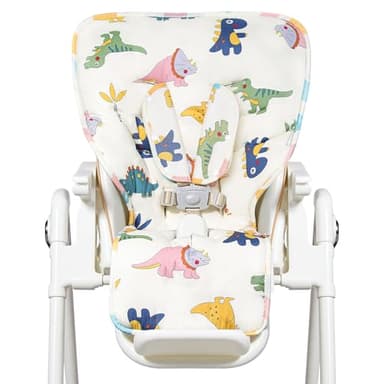 IPOZITO Baby High Chair Cover, Machine Washable High Chair Pad, Soft Highchairs Covers for Baby, Protects from Spills and Crumbs, Fits 3-5 Point Harness Chairs
