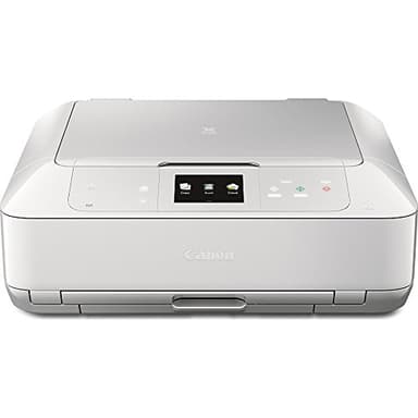 Canon MG7520 Wireless Color Cloud Printer with Scanner and Copier: Mobile, Smart Phone, Tablet Printer, and AirPrint(TM) Compatible,White, Works for Alexa