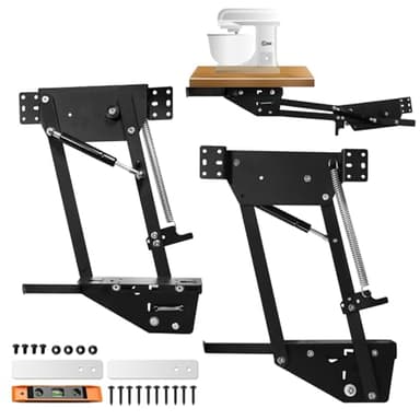New Upgrade Mini Mixer Lift for Cabinet Appliance Lift for Kitchen with Soft-Close Holds Up to 60 LBS, Minimum Applicable Cabinet Size 18 * 14.3 Inch Easier to Open and Simpler to Install