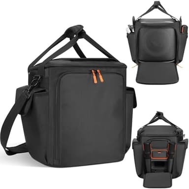 Speaker Bag Compatible with JBL Partybox Encore Essential 2 / Essential, Speaker Carrying Case Soft Padded Compatible with Encore 2 / Encore, Speaker Travel Gig Bag with Multi-pocket & Shoulder Strap