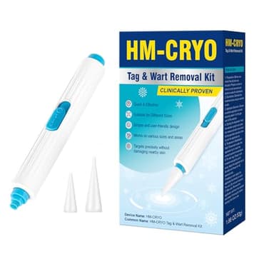Capima HM-CRYO Tag & Wart Removal Kit, One-Click Home-Use Device with Dual Tips for Skin Tag Remover and Warts-S