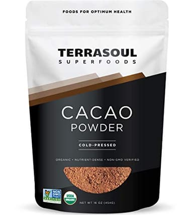 Terrasoul Superfoods Raw Organic Cacao Powder, 16 Oz, Rich Chocolate Goodness for Baking, Smoothies, and Blissful Hot Cocoa