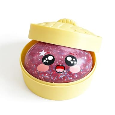 Glitter Dumpling Squishy-Rare GlitterDumpling Stress Ball, Bun Stress Relief Fidget Fidget Toys Adults & Teens