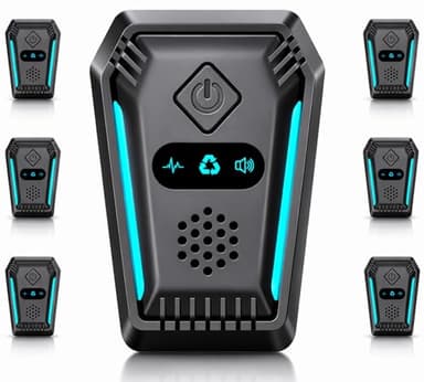 (2026 Upgraded) Ultrasonic Mouse & Pest Indoor Repeller - Stronger Driving Force, Repellent for Mice, Rats, Rodent, Roaches, Ants, Spiders, Bugs, Plug-in Control Device, 3 Mode Switching (6 Pack)