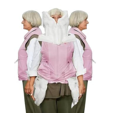 Smart Airbag Vest for Seniors | Auto-Deploy Fall Protection with 320° Hip & Back Coverage | Indoor & Outdoor Mobility Gear for Parents & Grandparents (Pink, Medium)