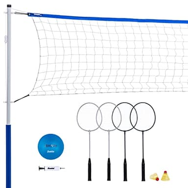 Franklin Sports Recreational Badminton and Volleyball Combo Set
