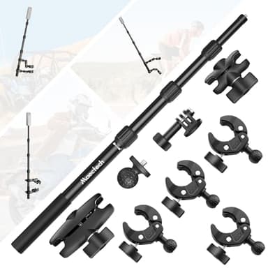 Maectech Motorcycle Camera Mount for Insta360 X5/X4/X3 for GoPro Handlebar Mount for DJI Osmo Action Bike Mount for Insta360 X5 Accessories