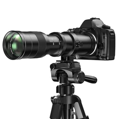 Lightdow RF 420-800mm F8.3 Telephoto Zoom Lens - MF for Canon EOS R6 Mark II/R5 Mark II/R5/R3/R7/R8/R10/RP/R6/R50/R1/R5 C/R50 V/R100/R/Ra - Manual Focus Mirrorless Cameras Lens(RF Mount,Black)
