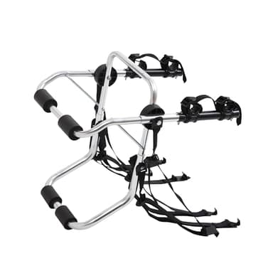 Rockland Aluminum 2-Bike Rack, 70 lbs Capacity, Lightweight Trunk Mount Bike Rack with Hooks and Loops, Fits 2" Receiver for Cars SUVs Minivans