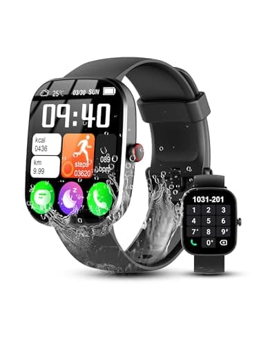 invens Smart Watches for Women Men, 1.91" HD Smartwatch with 100+ Sports Modes, IP68 Waterproof Fitness Tracker, Bluetooth Call/Music/Camera Control, SPO2/Heart Rate/Sleep Monitor for Android iPhone
