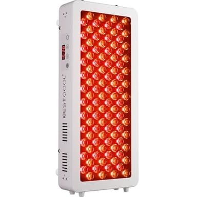 BestQool Red Light Therapy for face Body, 4 Wavelengths Infrared Red Light Therapy, 100 Elite Grade Dual Chip LEDs, High Power Red Light Panel, Infrared Light Therapy Device, Modular Design. 170W
