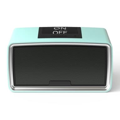 iGuerburn Simple Music Player for Dementia Elderly Seniors Easy MP3 Player as Alzheimers Dementia Visually Impaired Patients Product Gift One-Touch Controls ON/Off Retro Music Box (Cyan)